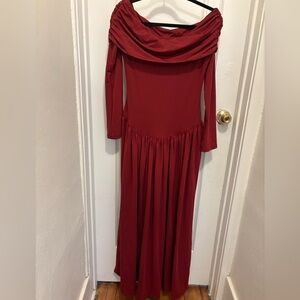 Christmas party off the shoulder dress